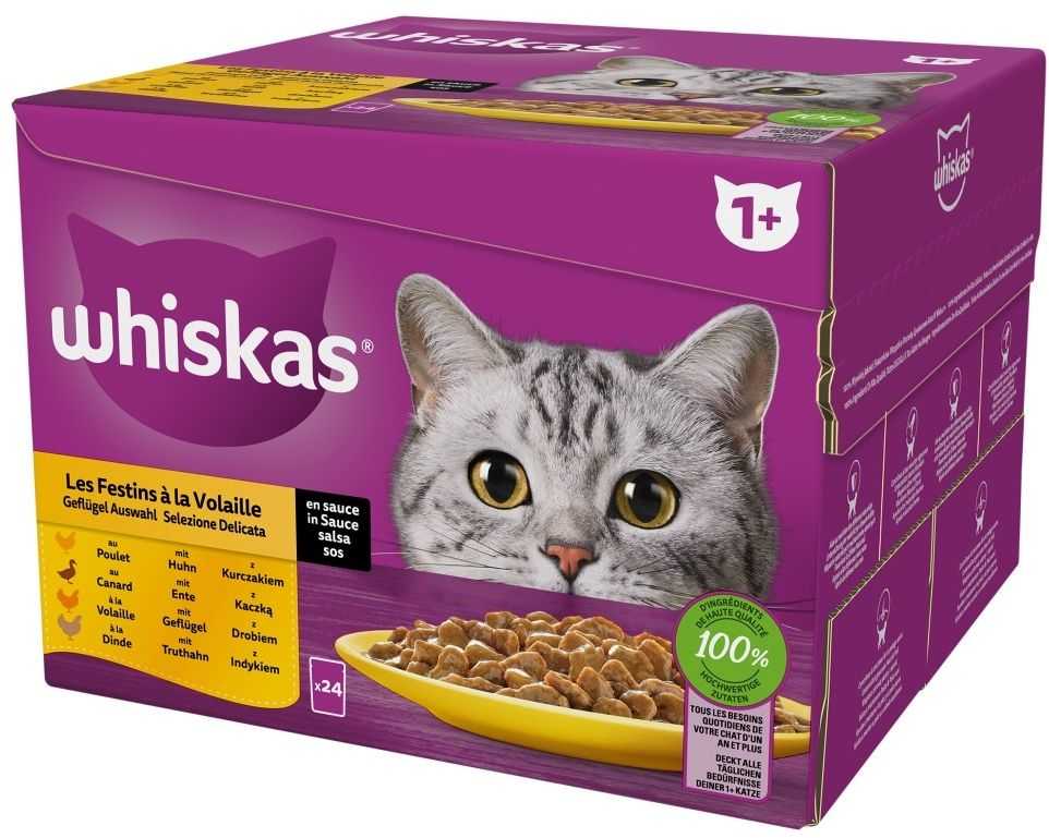 Whiskas Adult Poultry in Jelly 24 x 85g