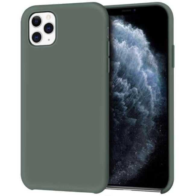 Riff Thin AND Soft Back Case for iPhone 11, Dark Green