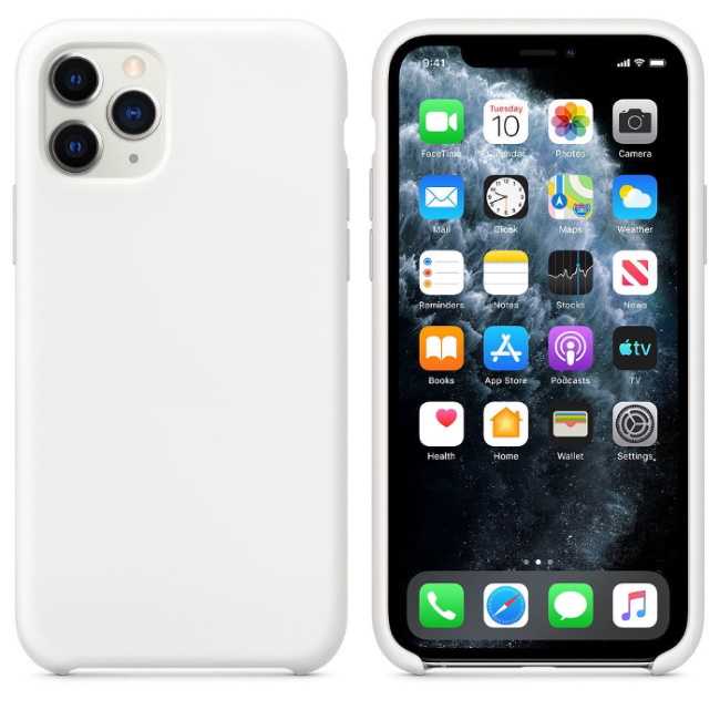 Riff Thin AND Soft Back Case for iPhone 11 Pro, White