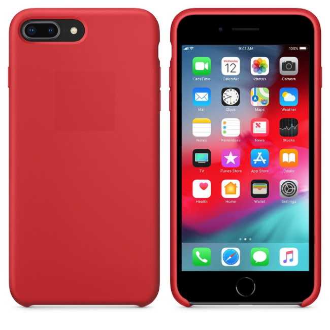 Riff Thin AND Soft Back Case for iPhone 7 Plus / 8 Plus, Red