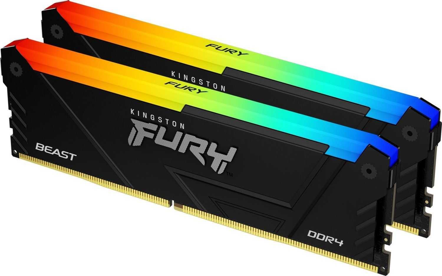 KINGSTON Fury Beast RGB Black 2x8GB DDR4 3200MHz 288-Pin DIMM KF432C16BB2AK2/16