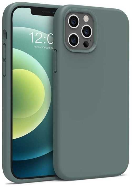 Riff "Soft Silicone Case for iPhone 12 Pro Max" Pine Needle Green