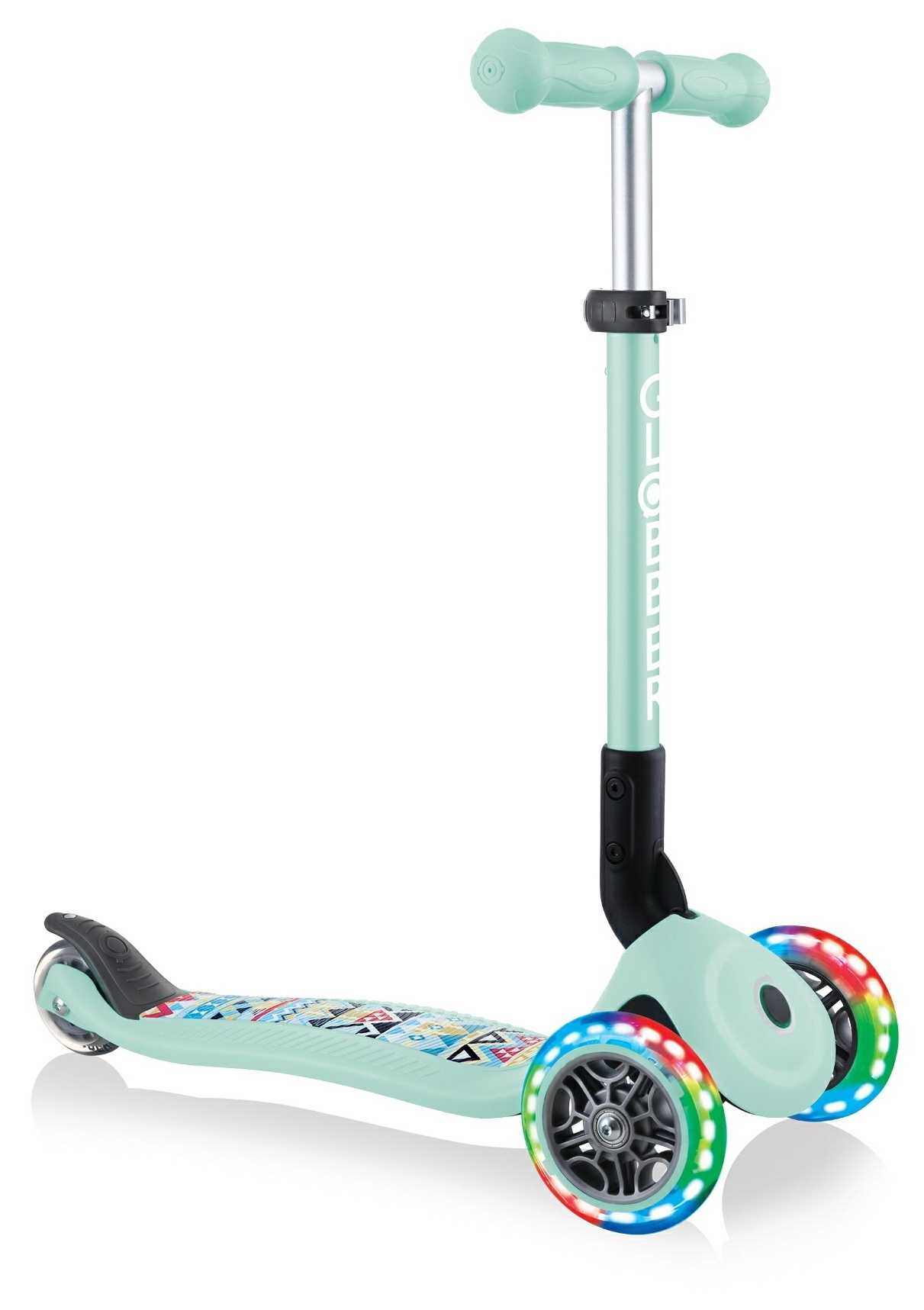 Globber Junior Foldable Fantasy Lights Mint