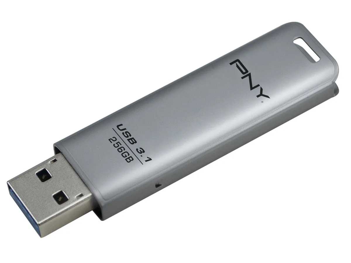 PNY 256GB Elite Steel USB 3.1 Silver