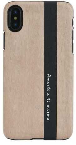 MAN AND amp;WOOD "SmartPhone Back Case iPhone X/XS" Diario Black