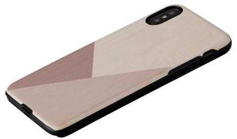 MAN AND amp;WOOD "SmartPhone Back Case iPhone X/XS" Tulip Black