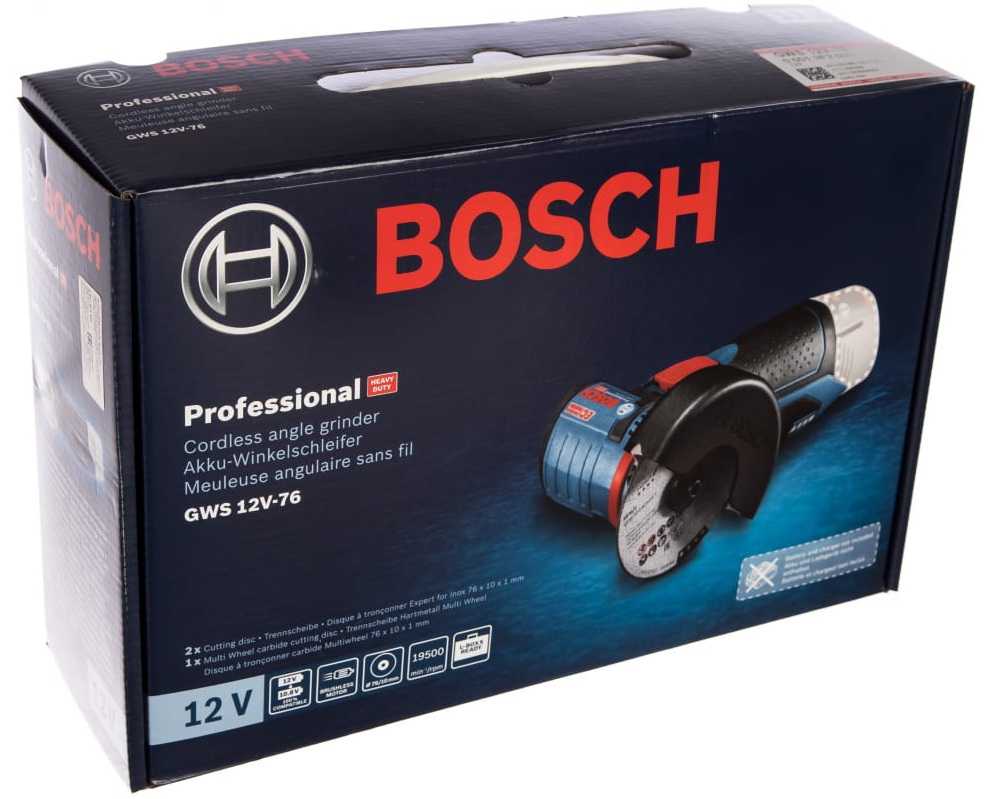 Bosch Powertools Bosch GWS 12V-76 Professional