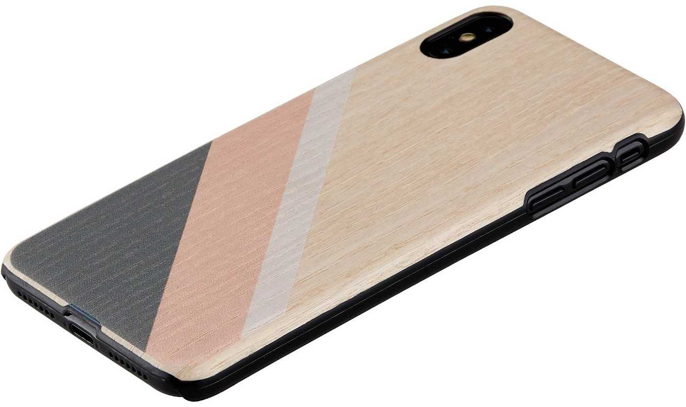 MAN AND amp;WOOD "SmartPhone Back Case iPhone XS Max" Pink Suit Black