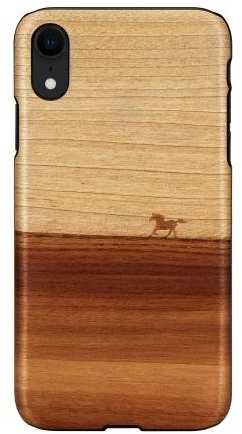 MAN AND amp;WOOD "SmartPhone Back Case iPhone XR" Mustang Black