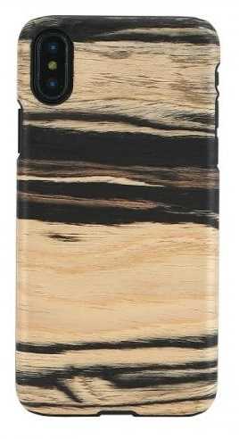 MAN AND amp;WOOD "SmartPhone Back Case iPhone X/XS" White Ebony Black