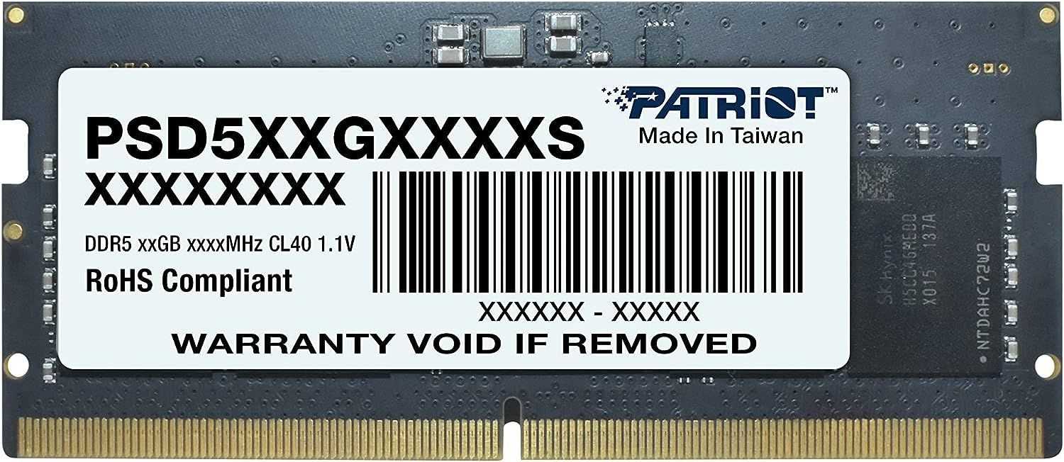 PATRIOT Signature 32GB DDR5 5600MHz SO-DIMM CL46 PSD532G56002S