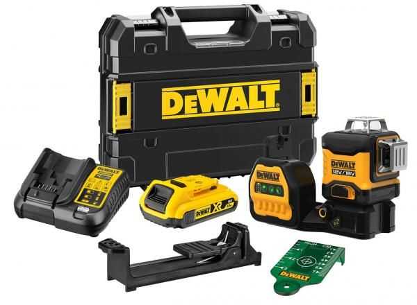 DeWalt  Battery-powered multi-line laser 3x360° DCE089D1G18