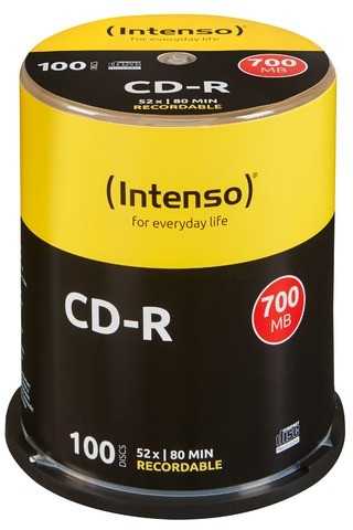 Intenso CD-R 700 MB 52x Cake Box 100