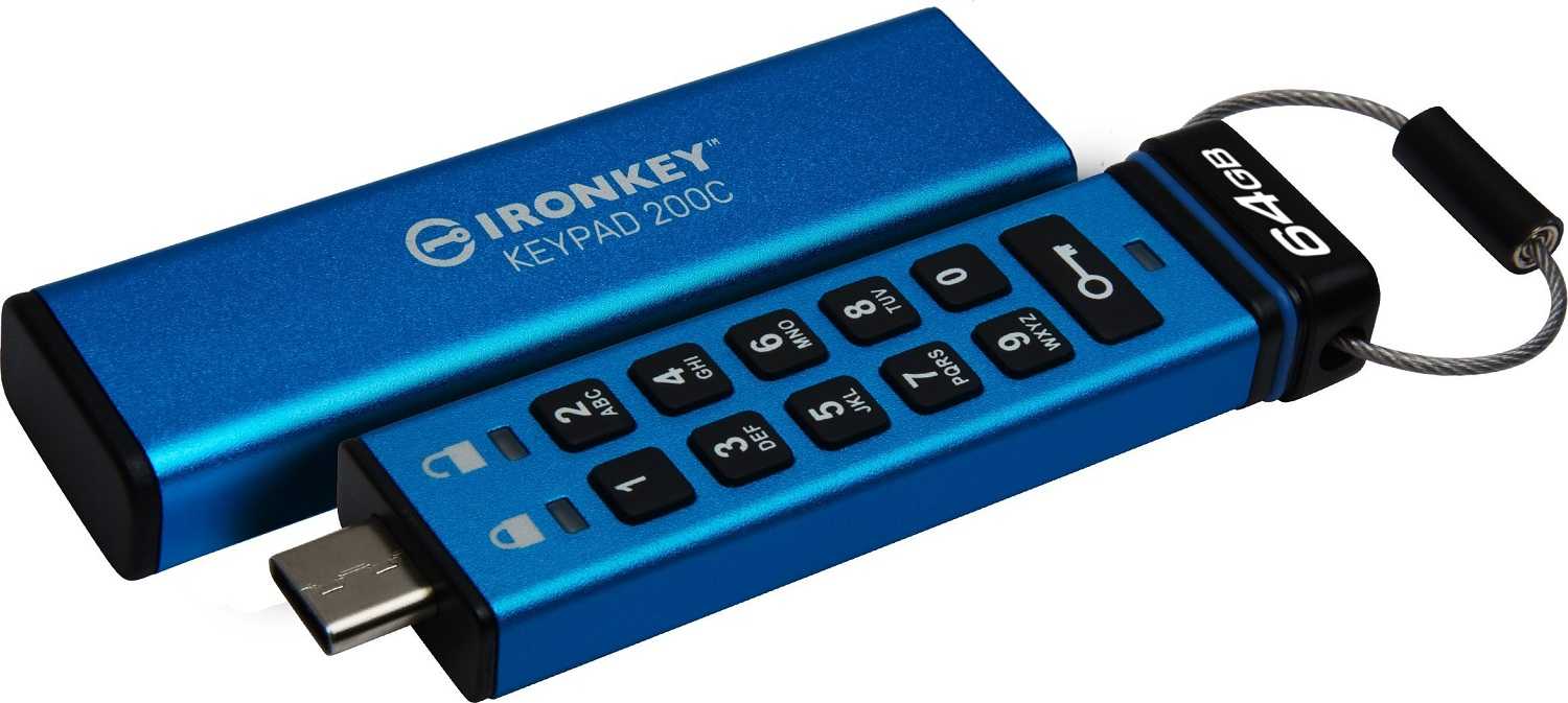 KINGSTON 64GB IronKey Keypad 200C USB-C