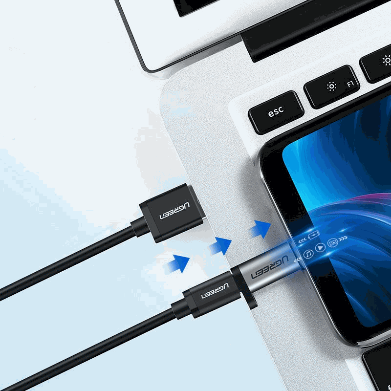 UGREEN 50590 USB-C to micro USB adapter Gray