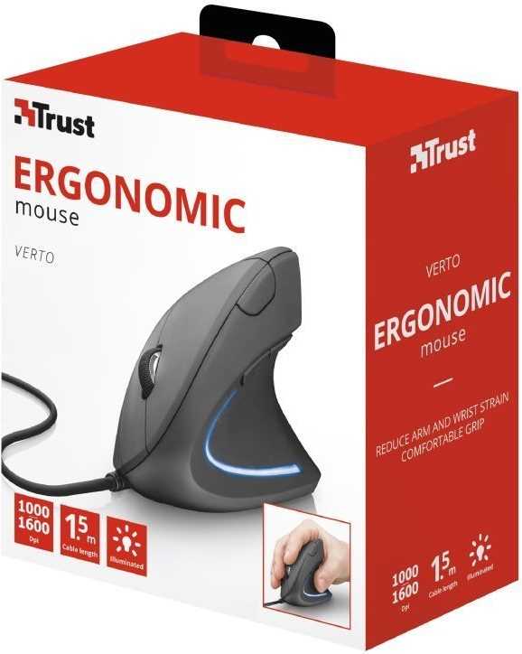 TRUST 22885 Verto Ergonomic Black