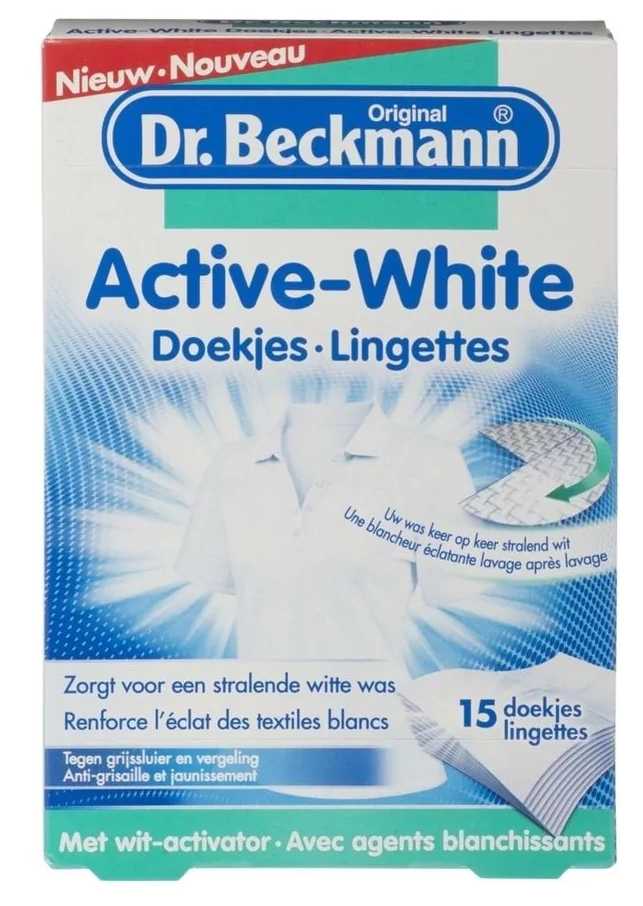 Dr. Beckmann Laundry whitening wipes, 15 pcs.
