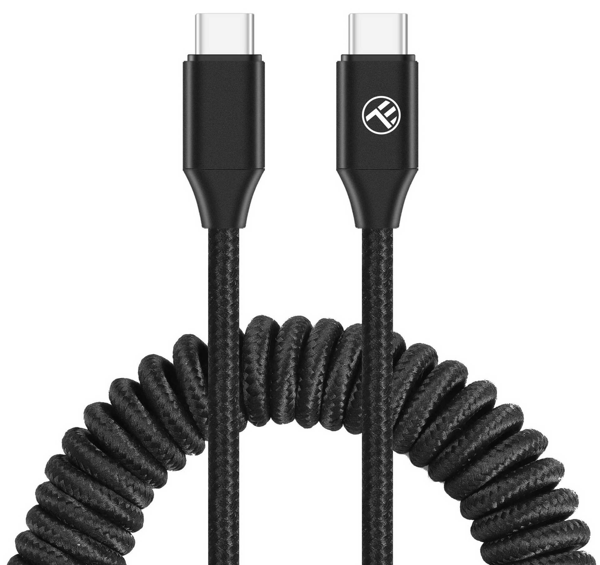 Tellur Extendable USB-C to USB-C Cable PD60W up to 1.8m Black