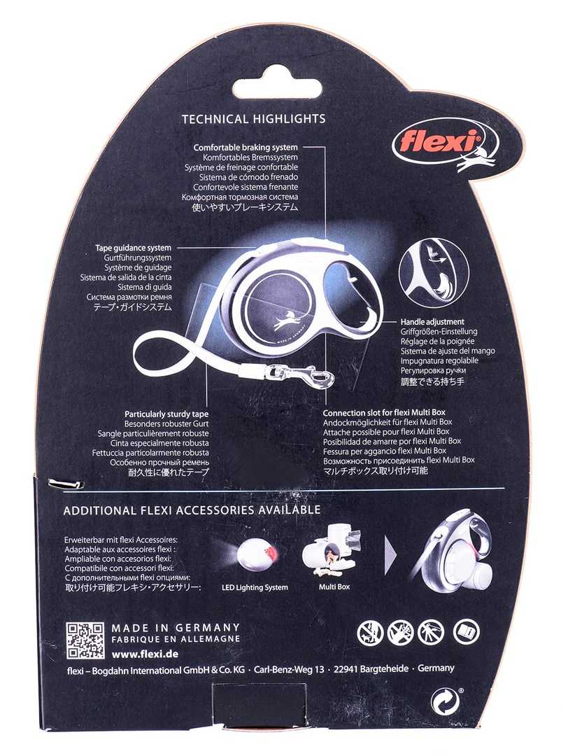 Flexi Automatic Leash New Comfort L strap 8m