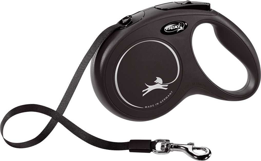 Flexi NEW CLASSIC M STRIP 5m BLACK