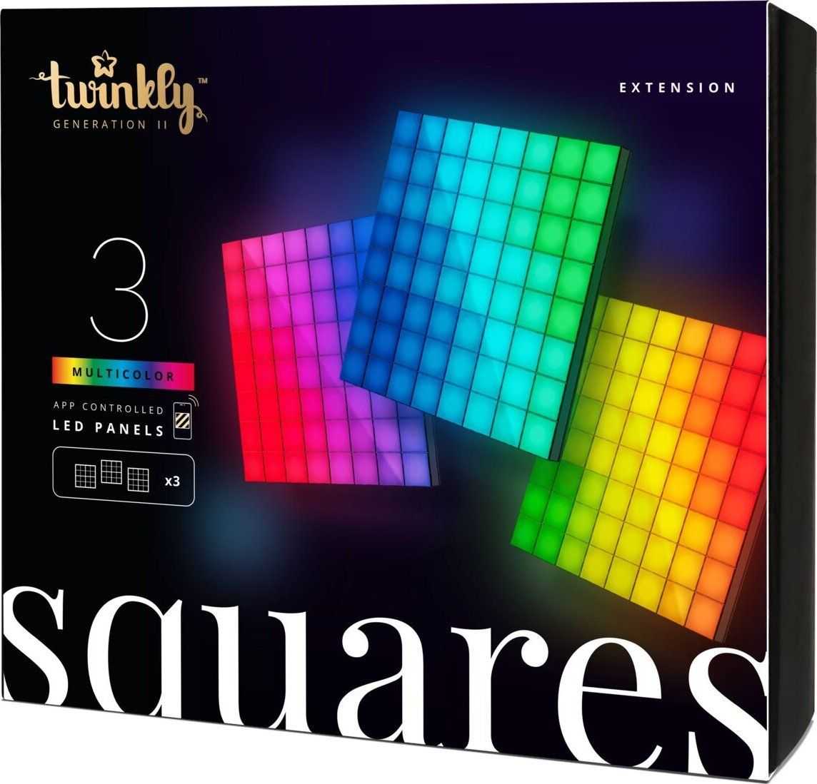 Twinkly Squares Smart LED Panels Expansion Pack (3pcs)