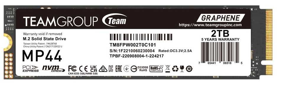 TEAM GROUP MP44 2 TB (PCIe