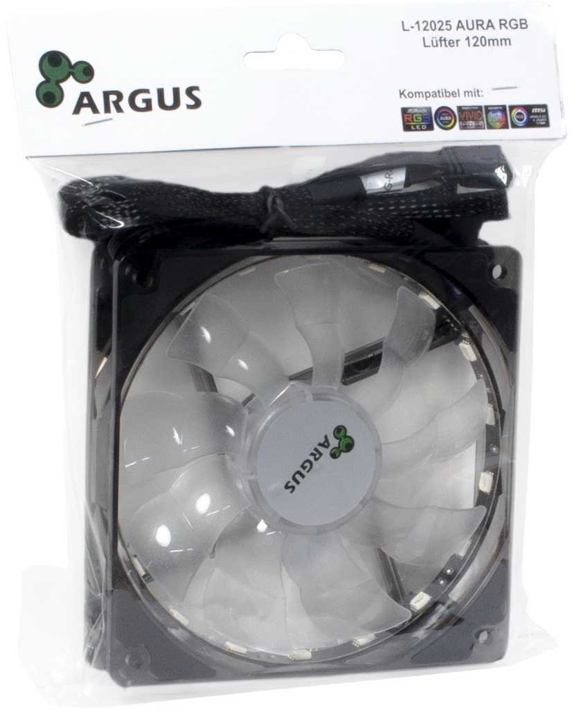 INTER-TECH Argus L-12025 Aura RGB (black/transparent)