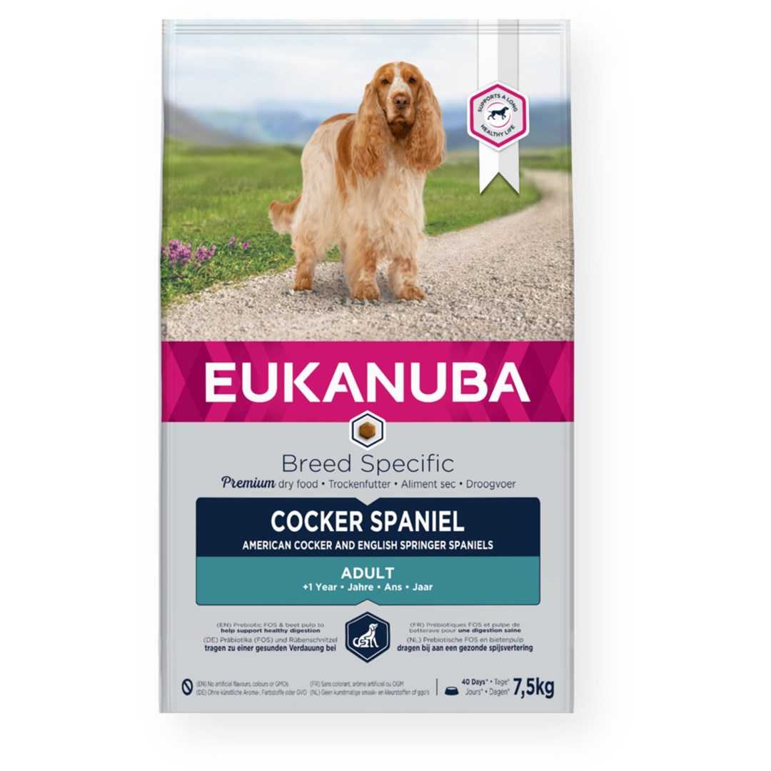 Eukanuba Breed-specific Cocker Spaniel, 7.5 kg, adult chicken flavor