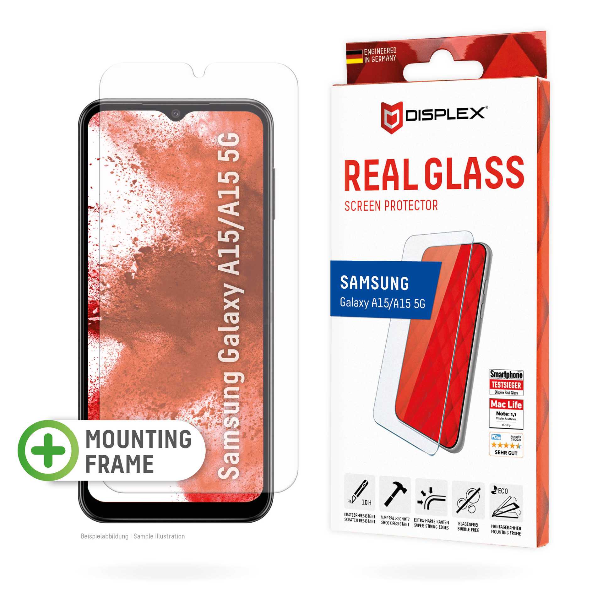 DISPLEX AND quot;Real 2D Glass Galaxy A15/A15 5G AND quot; Transparent
