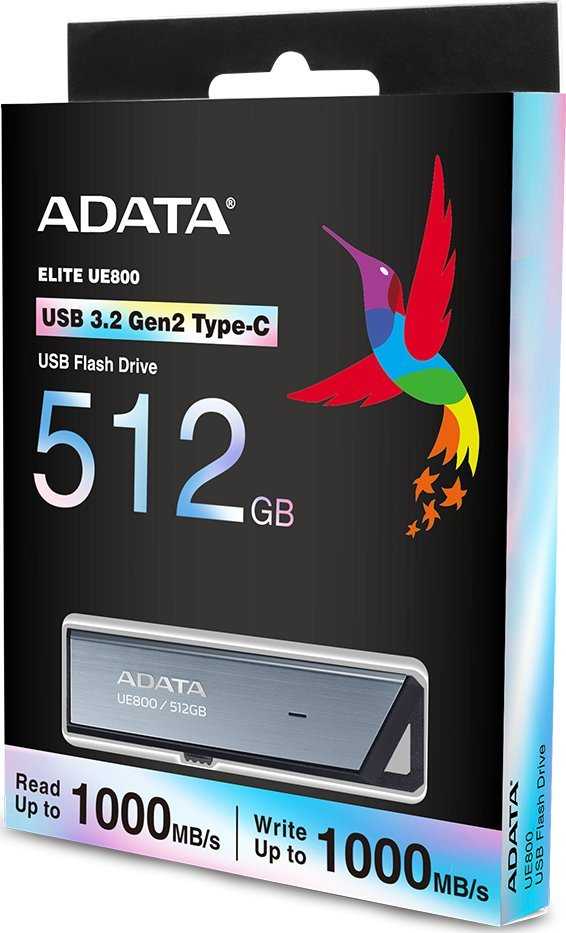 Adata 512GB Elite UE800 USB 3.2 Silver