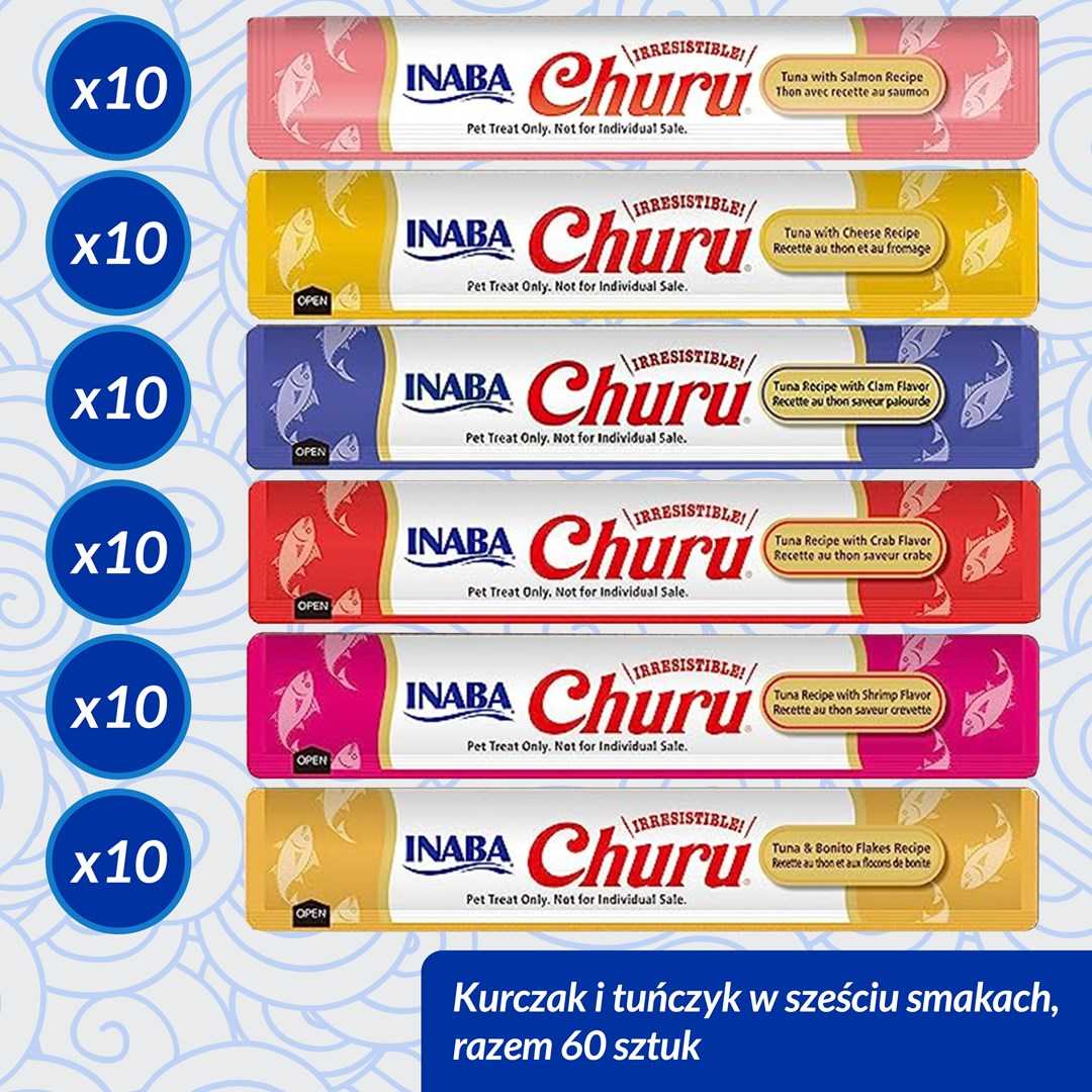 INABA Churu Variety Box Tuna, 60 x 14g