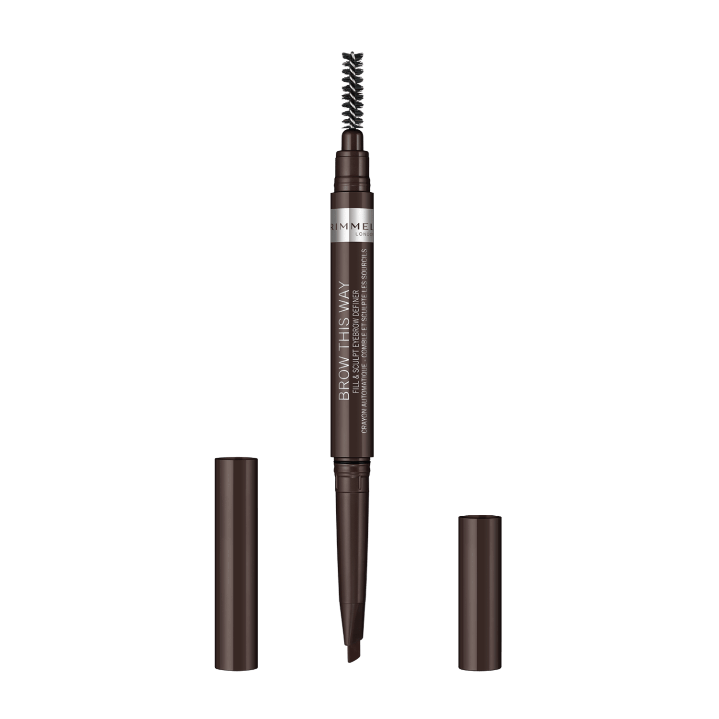 Rimmel London Brow This Way Fill AND amp; Sculpt (Shade 003 Dark Brown, Eyebrow Pencil)