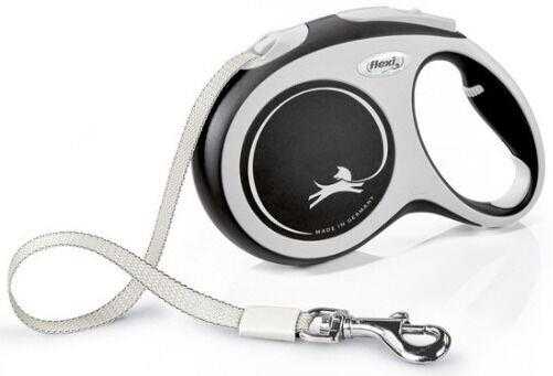 Flexi automatic leash New Comfort L tape 5 m color black.