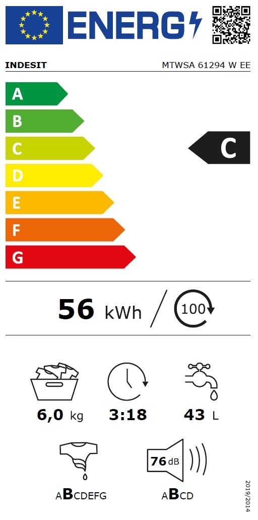 INDESIT MTWSA 61294 W EE
