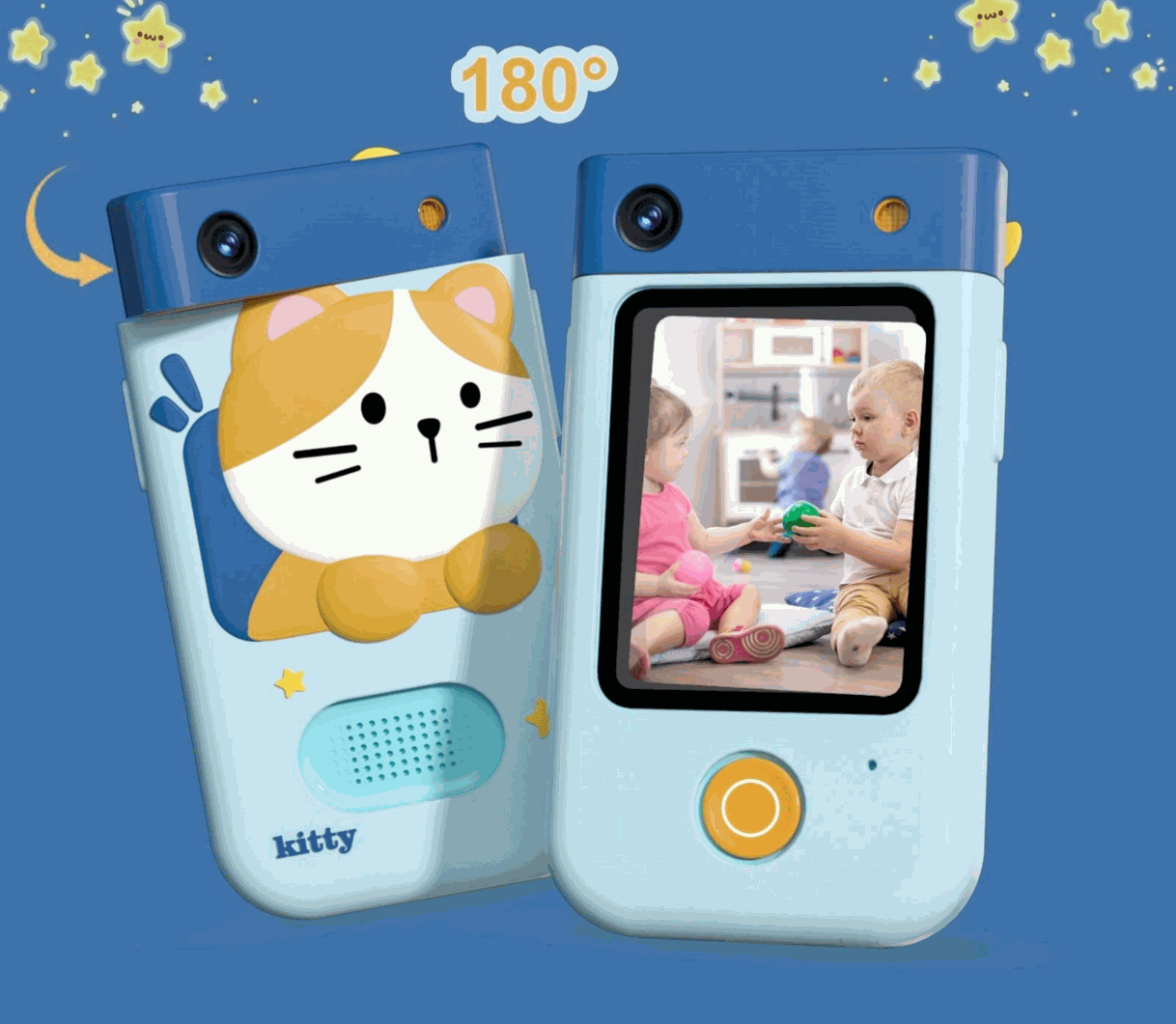 Xrec Digital Camera 48mp BLS-I9 Blue Cat