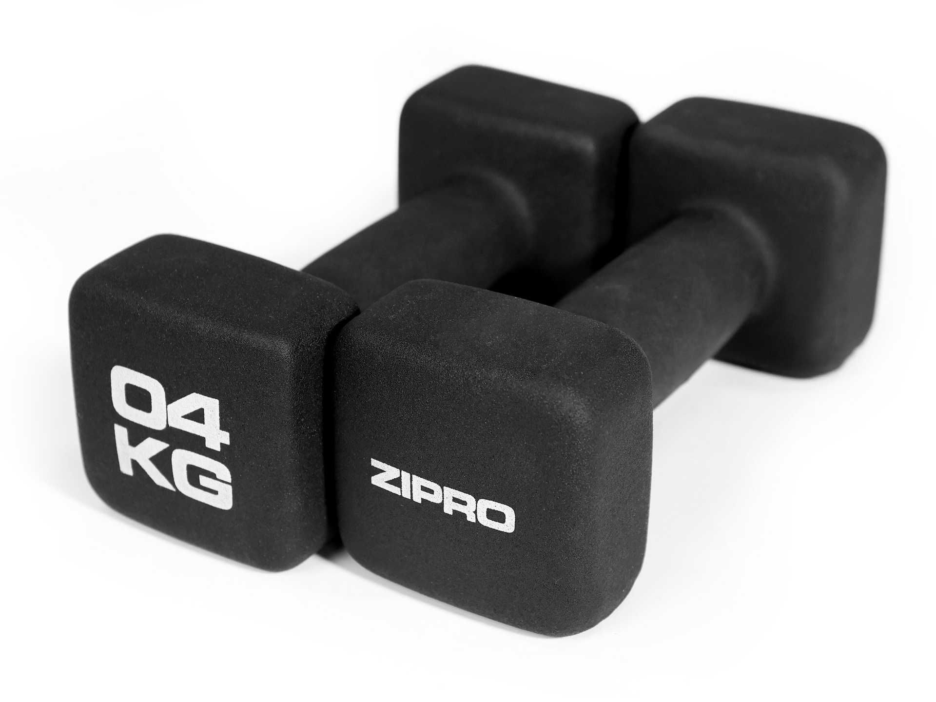 Zipro Neoprene dumbbell, 2 x 4 kg.