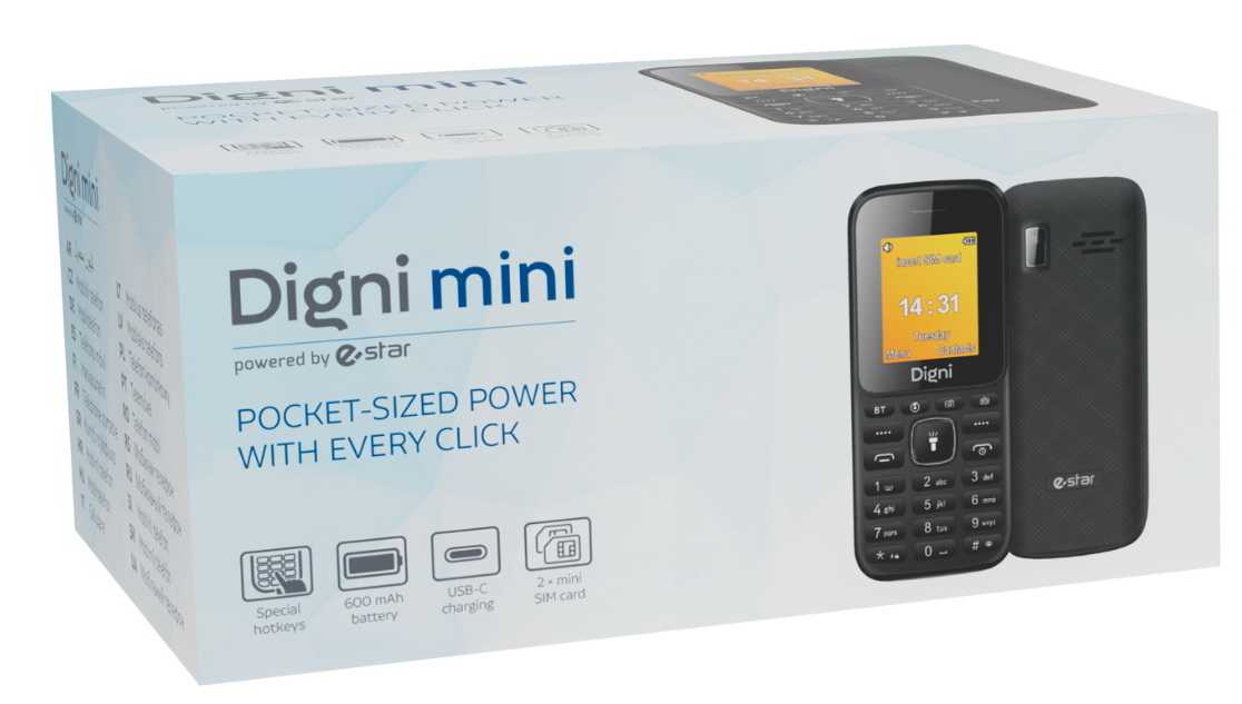 eSTAR Digni Mini Black