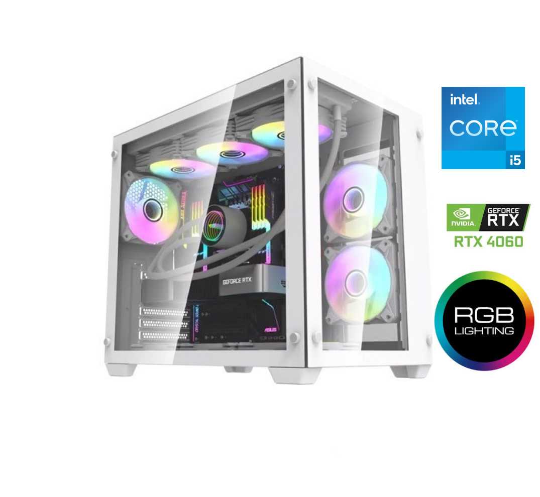 MDATA GAMING Core i5-14400F, 16GB, 1TB SSD, 1TB HDD, RTX 4060 8GB, Windows 11