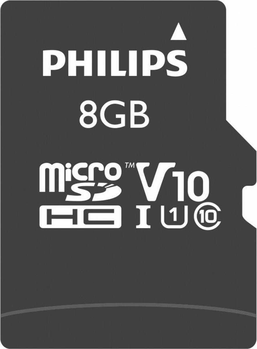PHILIPS microSDHC 8GB Class 10 UHS-I FM08MP45B/10