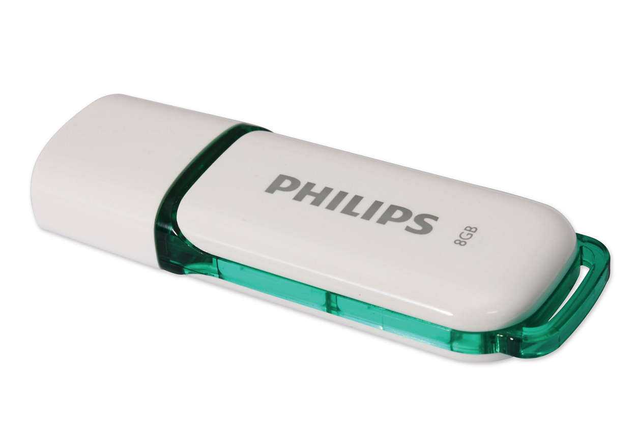 PHILIPS 8GB USB 2.0 Snow Edition Green FM08FD70B