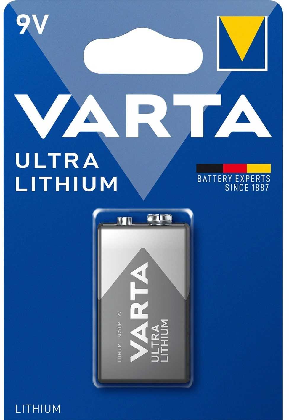 Varta 9V LITHIUM Battery 1Pc. (06122301401)