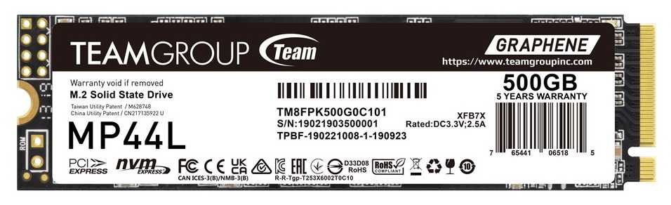 TEAM GROUP MP44L 500GB TM8FPK500G0C101