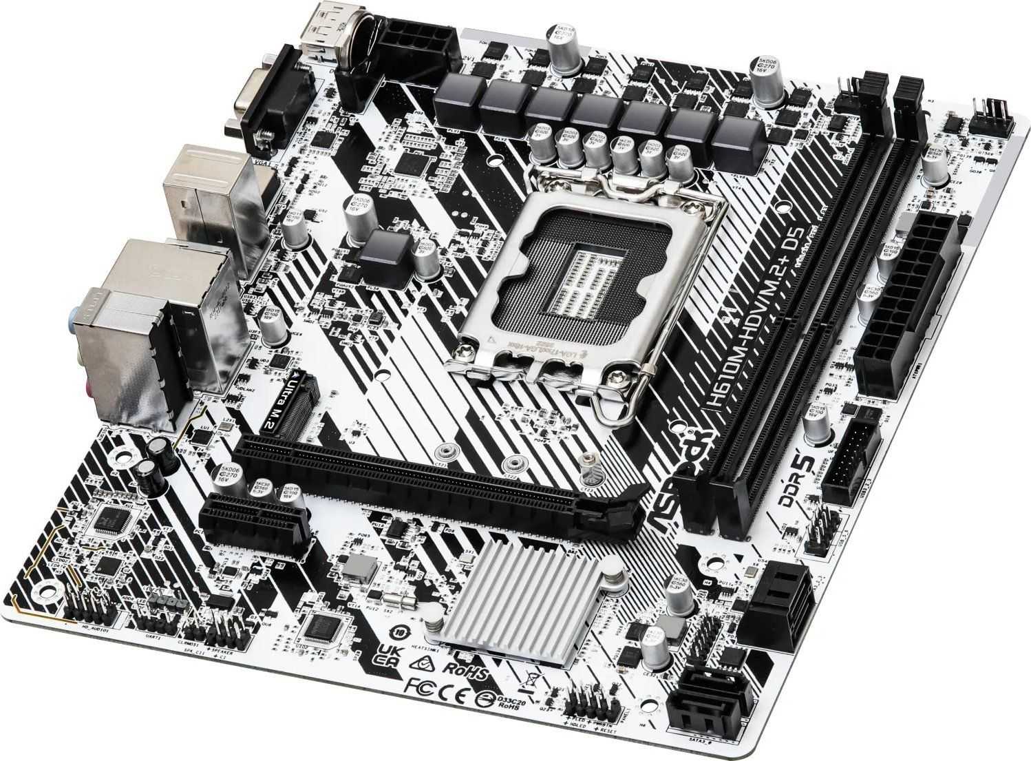 ASROCK H610M-HDV/M.2+ D5 White