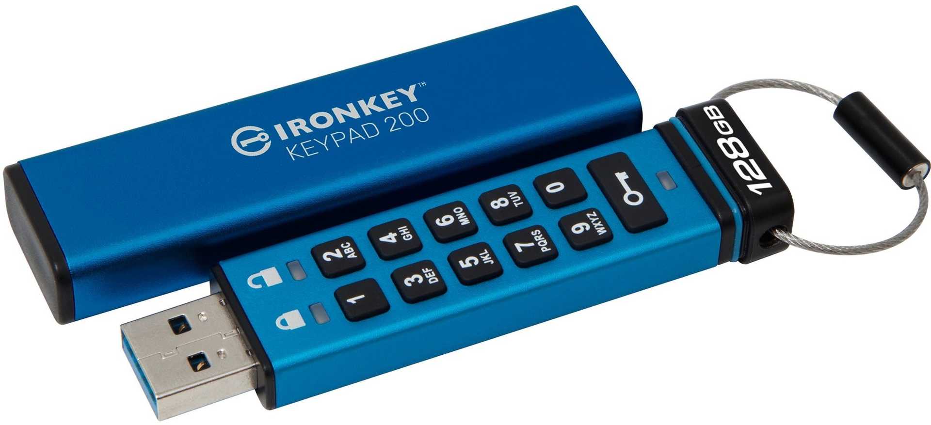 KINGSTON 128GB IronKey Keypad 200 USB 3.2