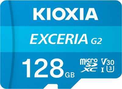 KIOXIA EXCERIA G2 128 GB MicroSDHC UHS-III Class 10