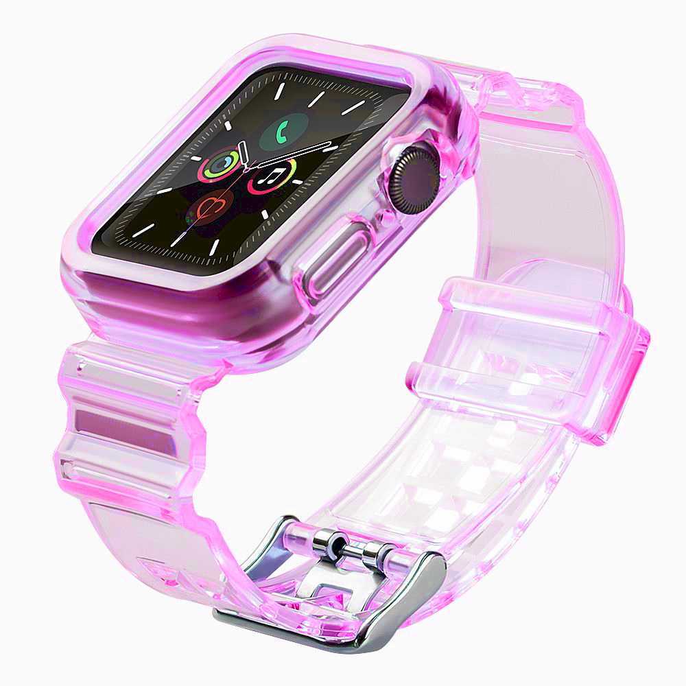 Fusion Accessories 42/44/45mm Red Light Set silicone band