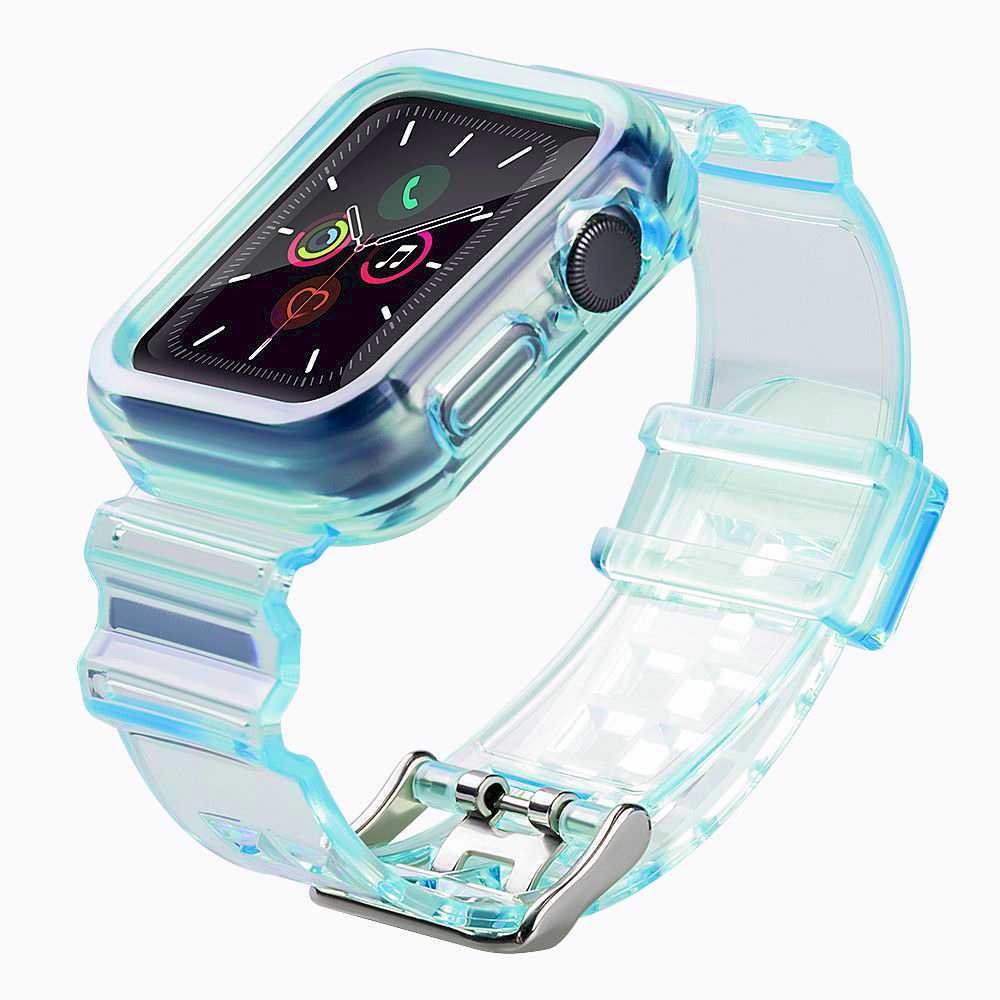 Fusion Accessories 38/40/41mm Blue Light Set silicone strap