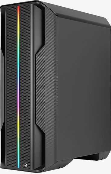 Aerocool Splinter Duo-G-BK-v1 (Black, Tempered Glass)