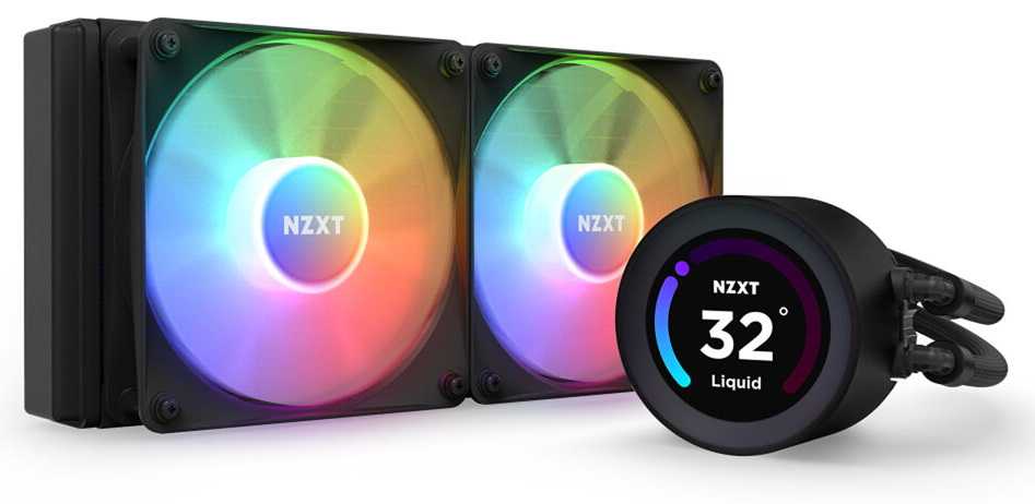 NZXT Kraken Elite 240 RGB 120 mm CPU Cooler RL-KR24E-B1