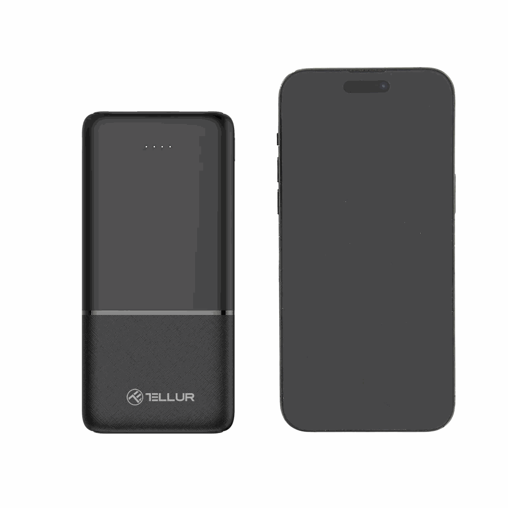 Tellur 10000mAh power bank, black